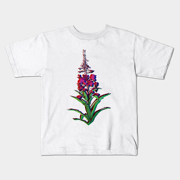 AK FIREWEED Kids T-Shirt by SmartCraftCo